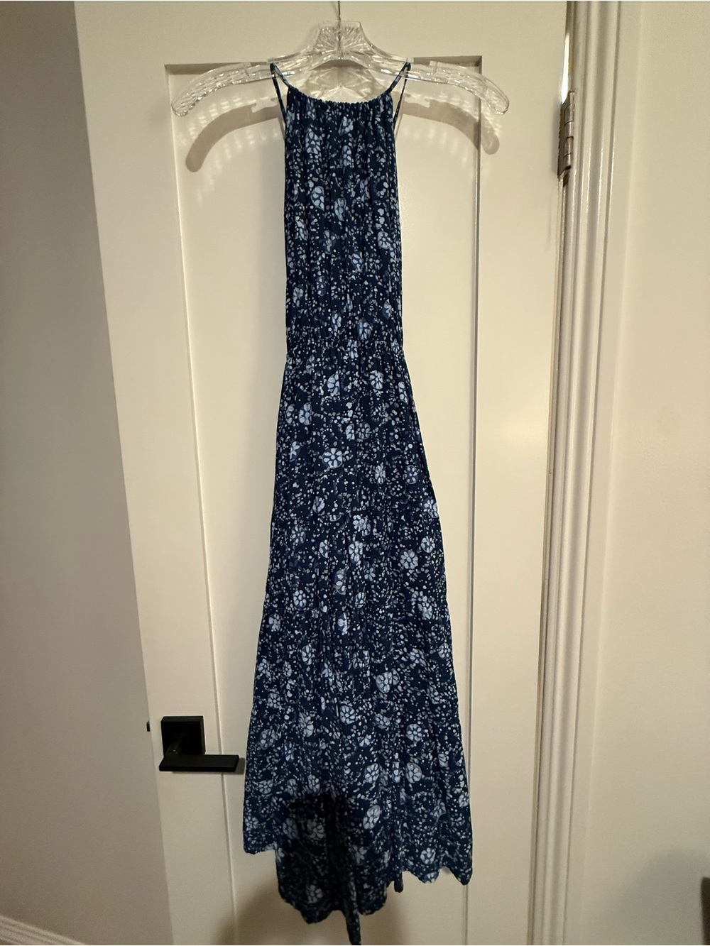 Madewell Navy and Light Blue Floral Dress